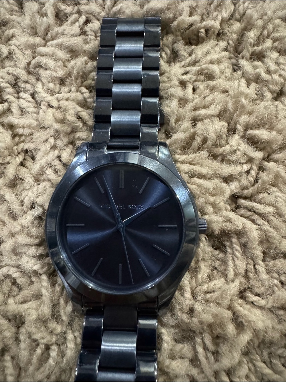 Michael Kors Men’s Dark Blue Stainless Steel Watch